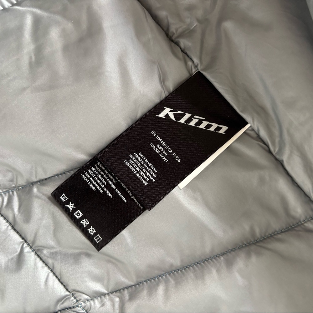 Klim, Blue and Gray Puffer Jacket, X-Large - Picture 4 of 10
